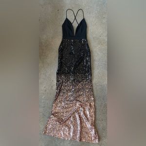 Ombré Sequin Evening Gown